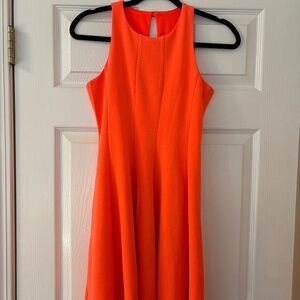 Nickie lew neon orange dress size 12. Never worn.